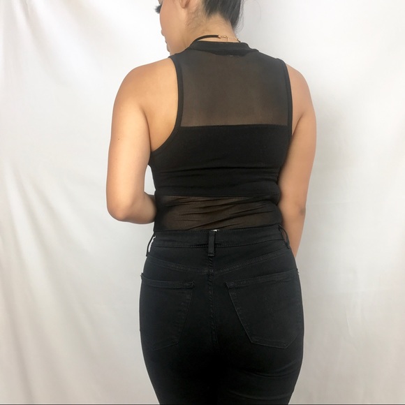 • Black Mesh Bodysuit • - Picture 4 of 6
