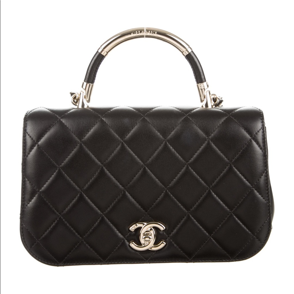 CHANEL 2017 SMALL CARRY CHIC FLAP BAG
