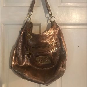 Leather coach bag