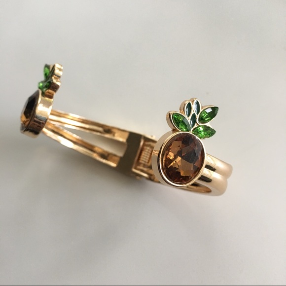 Pineapple Open Hinge Bracelet π - Picture 2 of 4