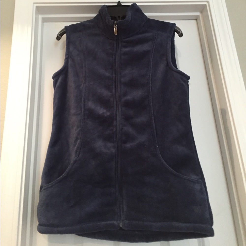 Blue White Sierra Sleeveless Fleece vest