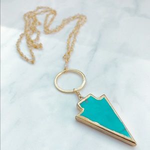Turquoise Arrow Necklace