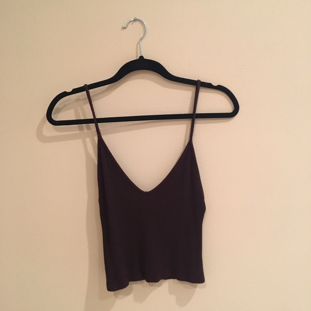Brandy Melville Maroon Crop Top