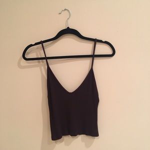 Brandy Melville Maroon Crop Top