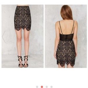 For Love & Lemons And & Nude Vika Mini skirt