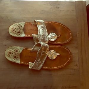 Silver Jack Rogers sandals