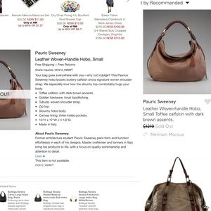 Pauric Sweeney | Bags | Pauric Sweeney Leather Hobo | Poshmark
