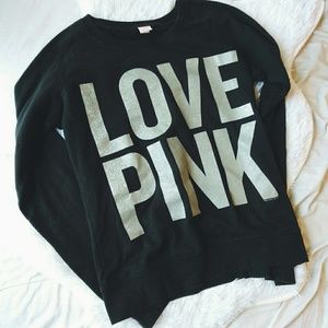 🌟SALE🌟 VS love pink glitter sweater