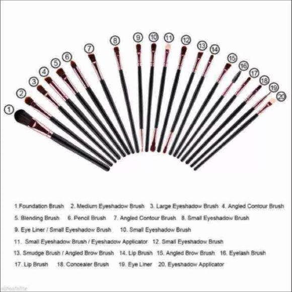 🌹🌹New 20pcs Brushes +Eyeshadow Palette +2pc Mask - Picture 3 of 4