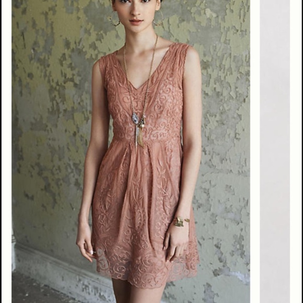 Yoana Baraschi At Dusk Embroidered Dress Anthro
