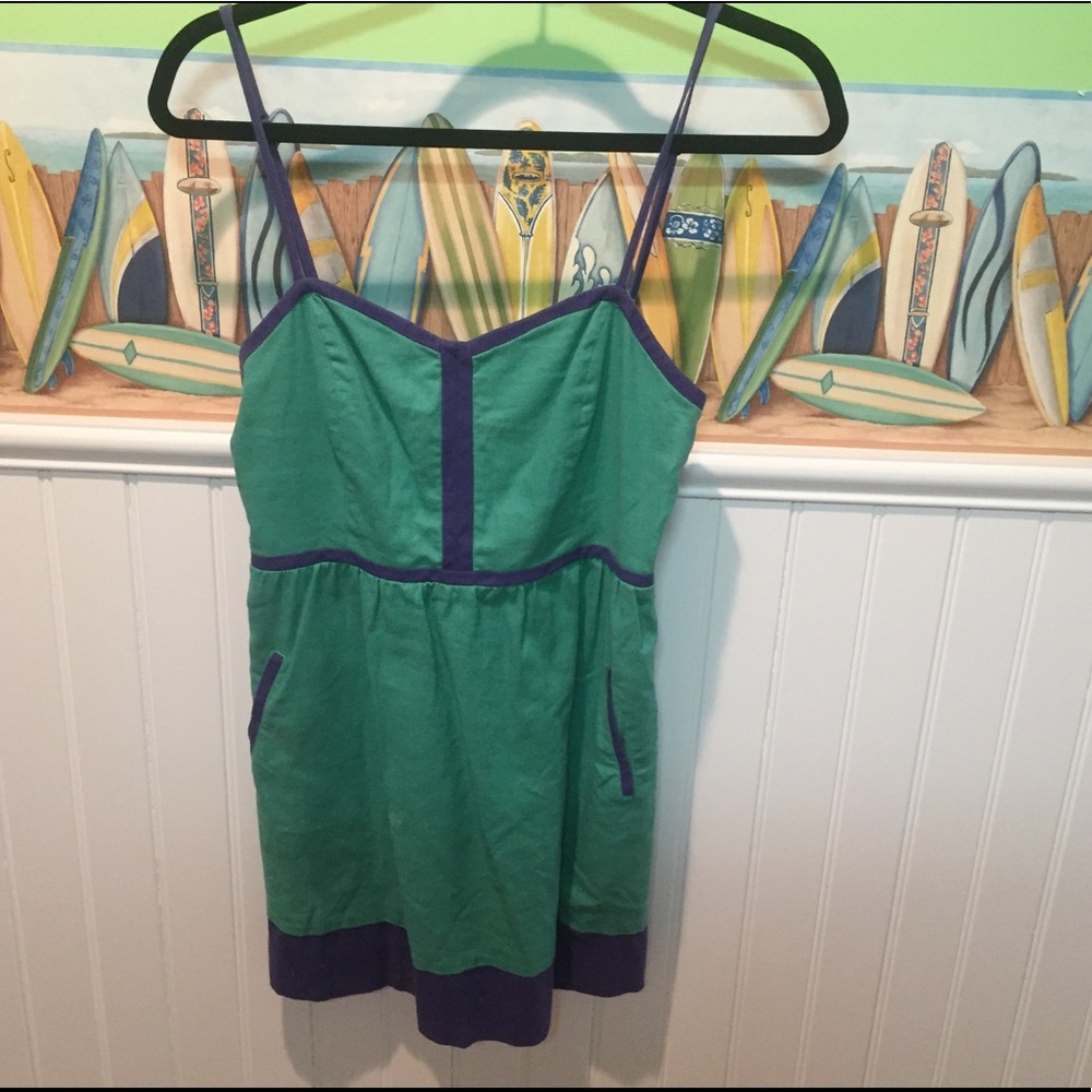 Teal and Purple Urban Dress