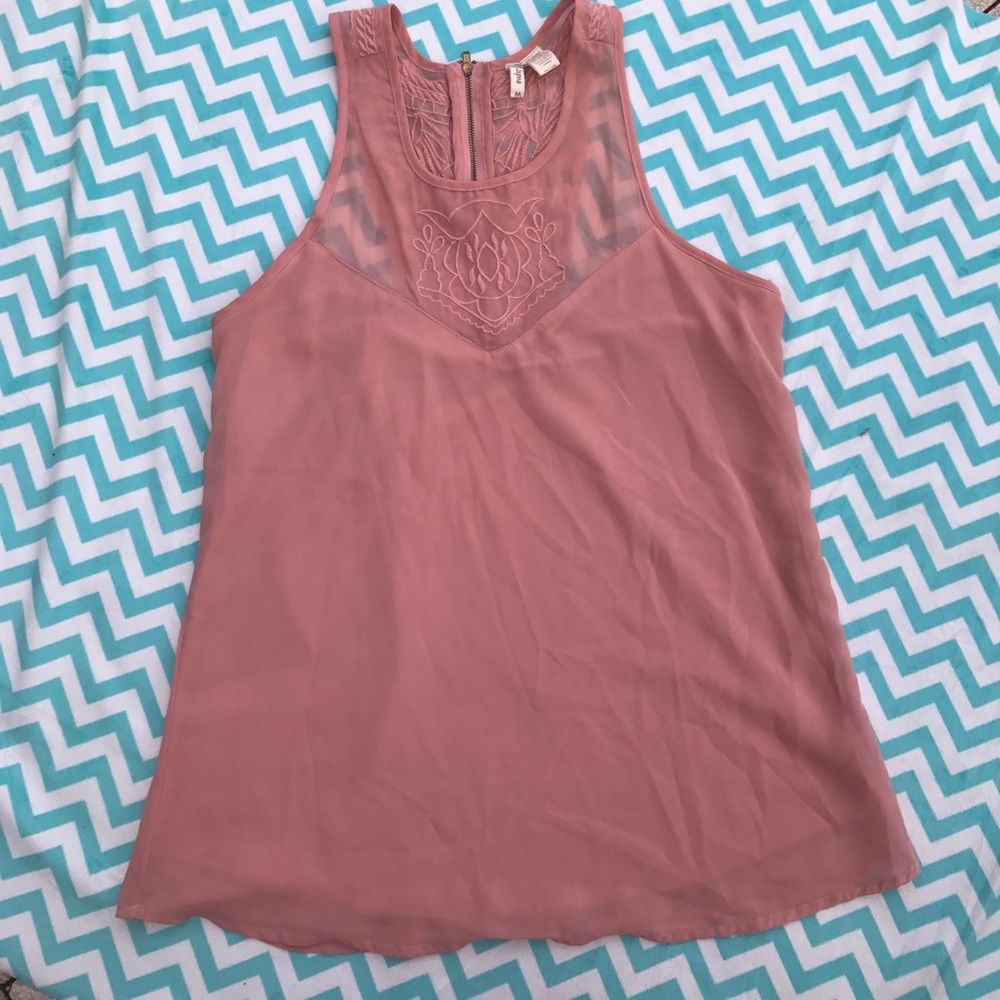 Blush pink tank top