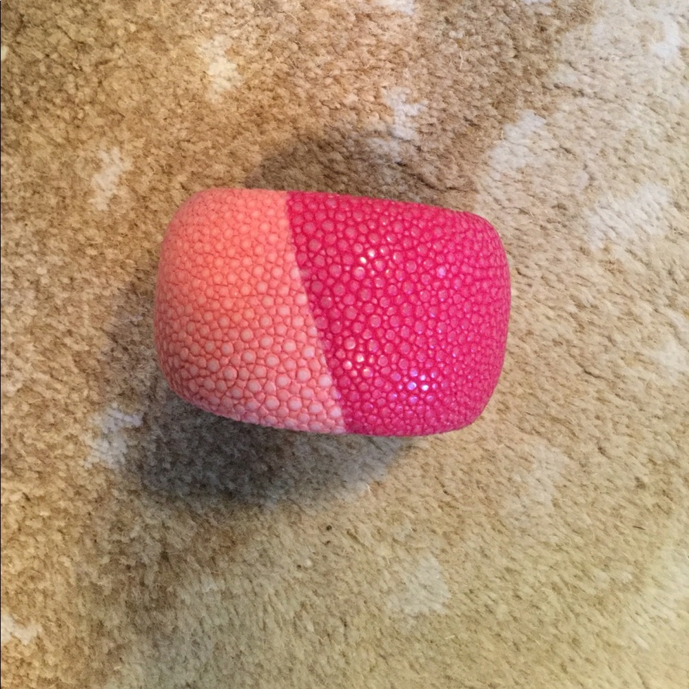 DanniJo pink color block stingray cuff bracelet!