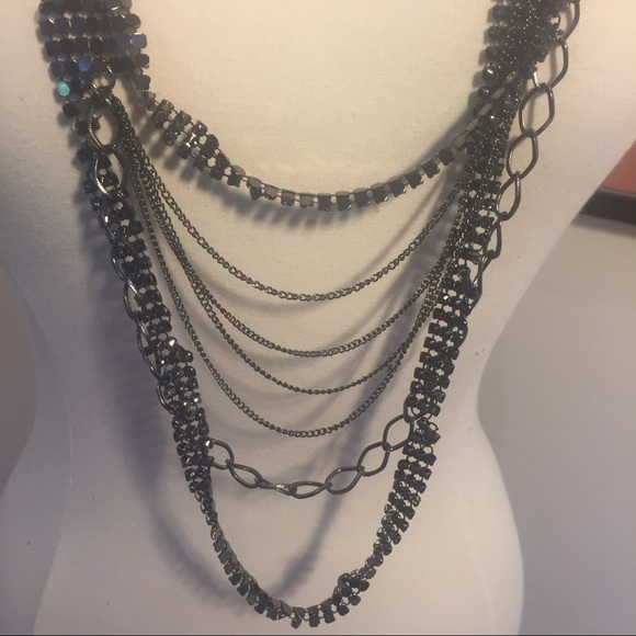 Multi Strand Necklace Mixed Piece 34" - Picture 2 of 4