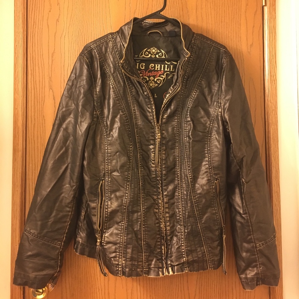 Vintage non-leather jacket