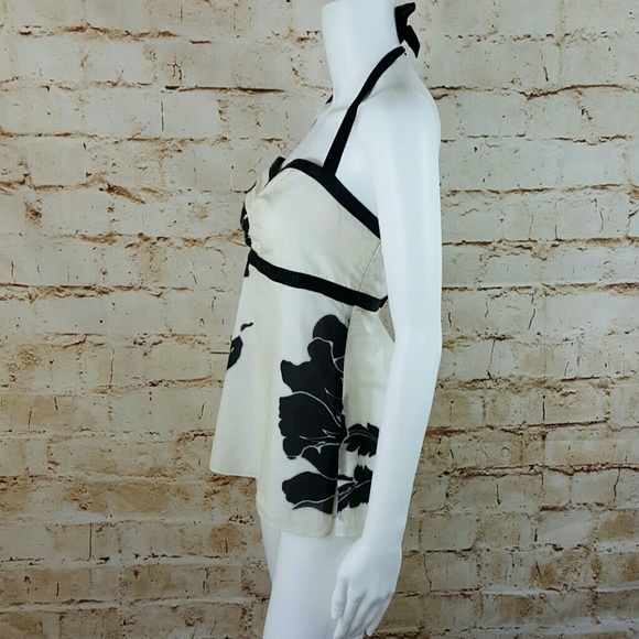 White House Black Market silk blend halter top - Picture 4 of 6