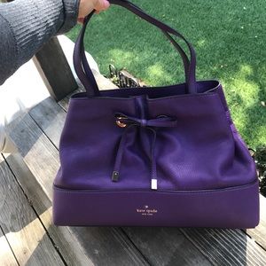 *Brand New* deep purple leather Kate Spade 👛