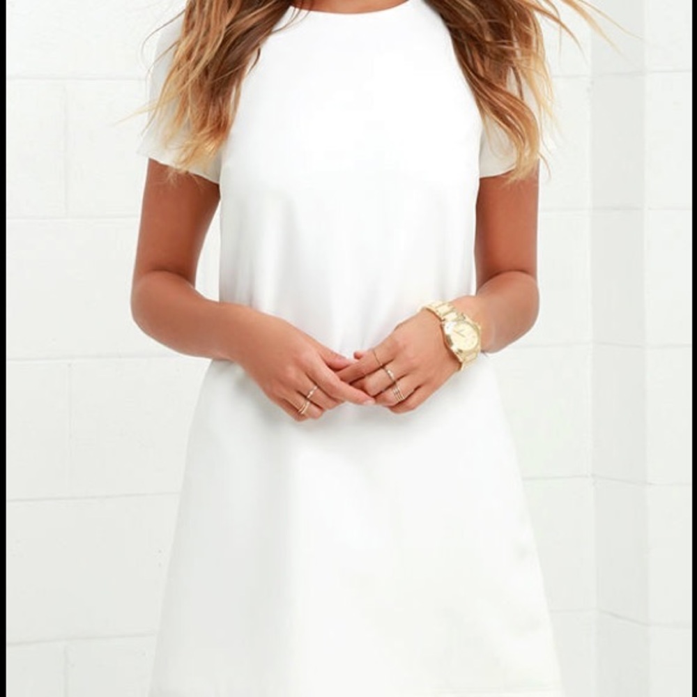 Lulus Shift and Shout Ivory Dress! Size XS