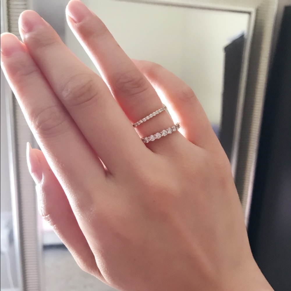 Swarovski ring set 2 in 1 💍💍