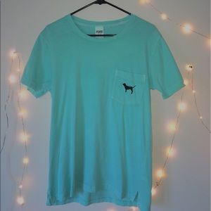turquoise t shirt