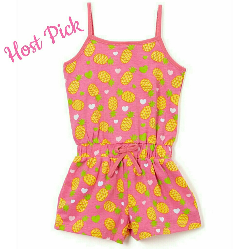 HP! NWT Pink Pineapple Romper Baby 12M, 18M, 24M