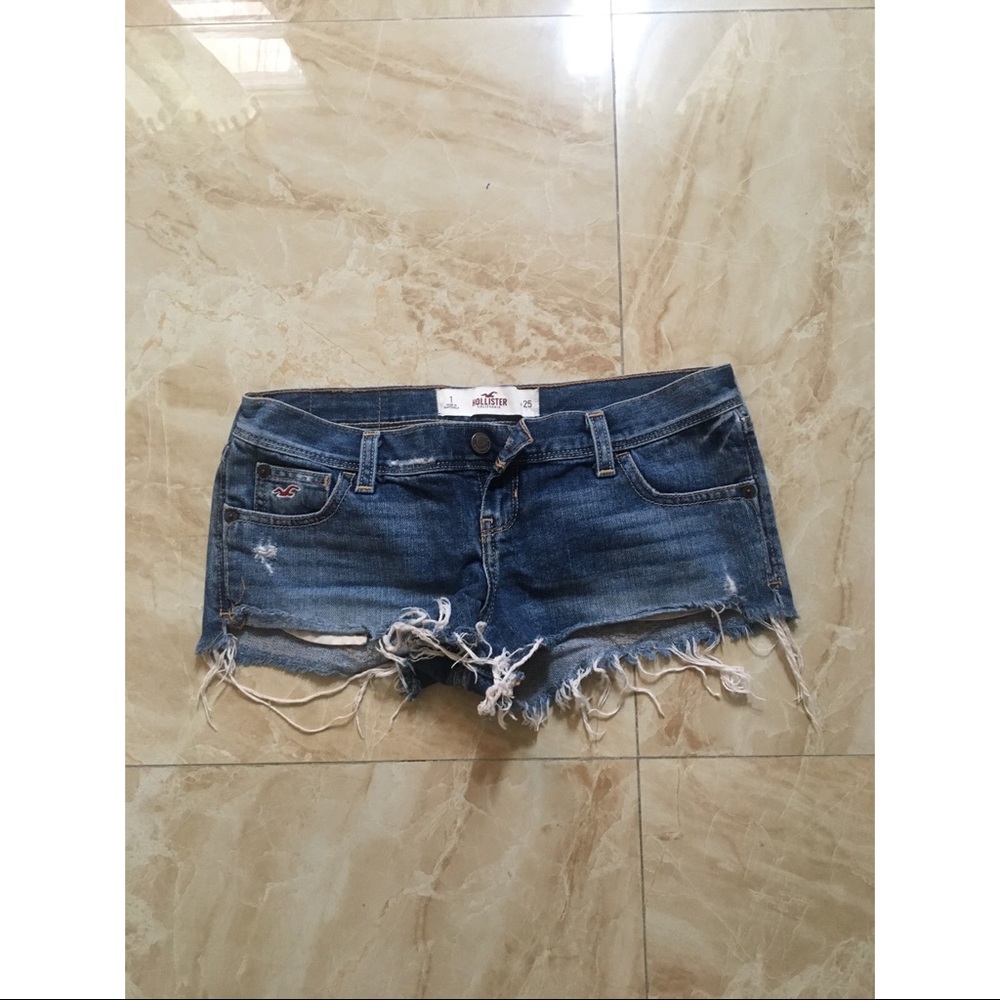 Hollister Cut Off Denim Shorts
