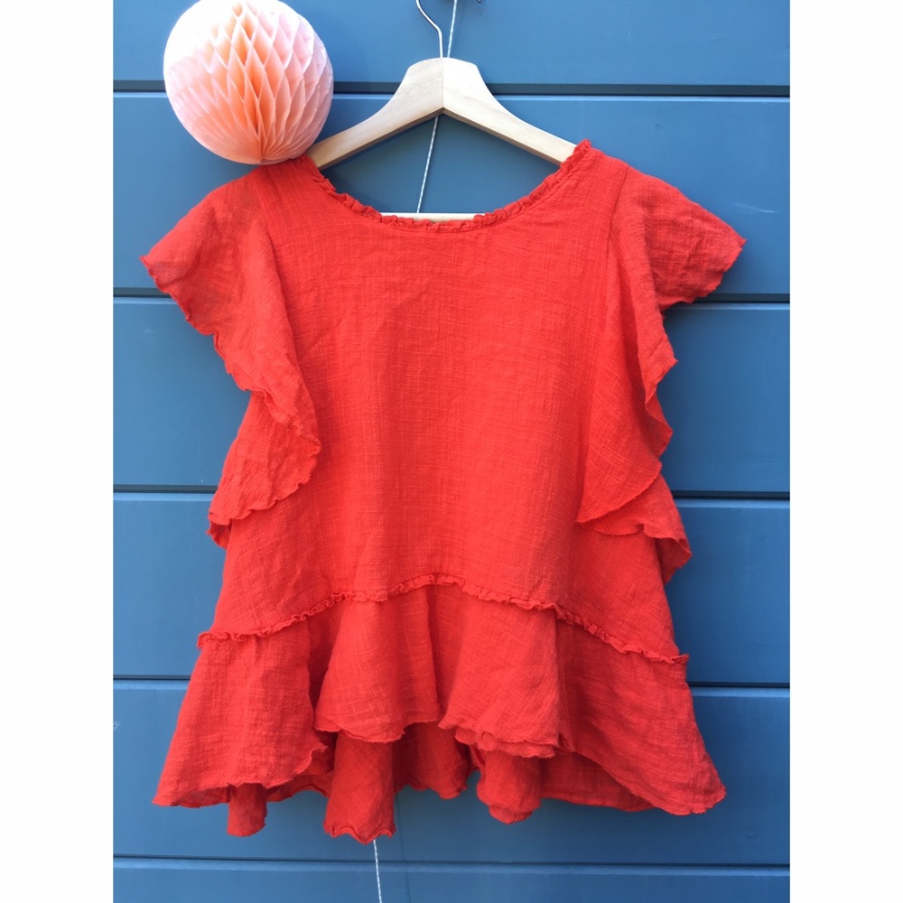 Maeve Ruffled Shell