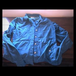 ExOfficio blue/teal lightweight button down shirt
