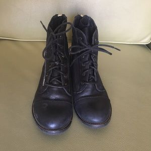 Aldo Black Combat Boots