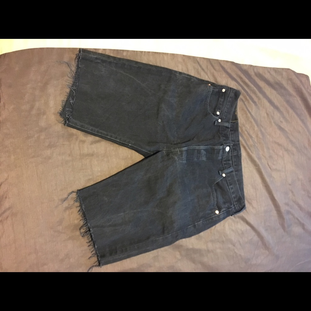 Black Levi jean shorts