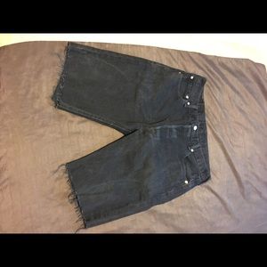 Black Levi jean shorts