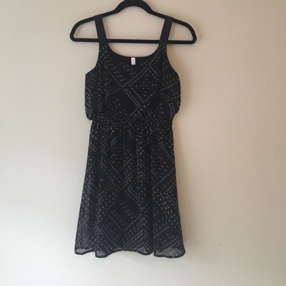 Little black patterned  dress