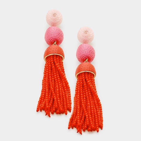 Hannah Beury Jewelry - Beaded Tassel Earrings