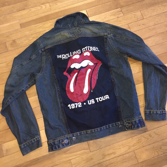 denim jacket rolling stones