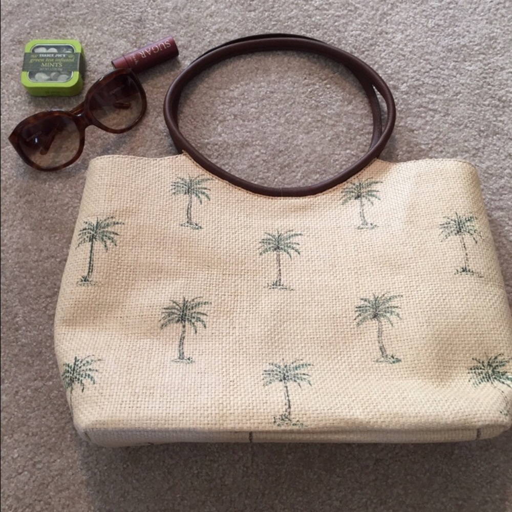 Vintage straw tote - Picture 1 of 5