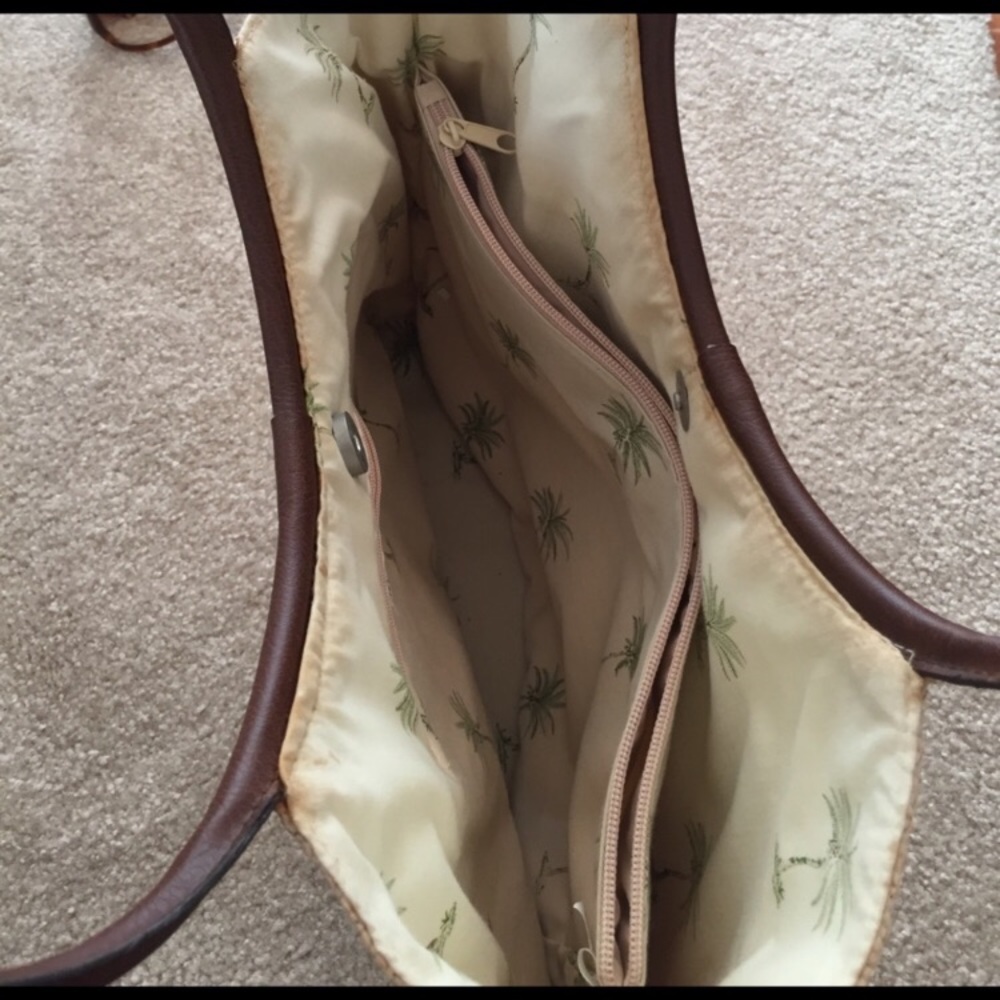 Vintage straw tote - Picture 2 of 5