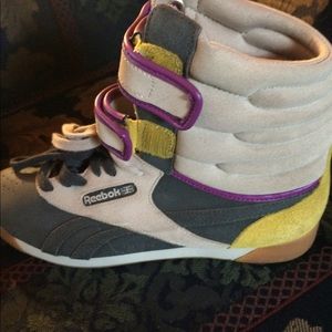 Brand new Reebok multi colored high top
