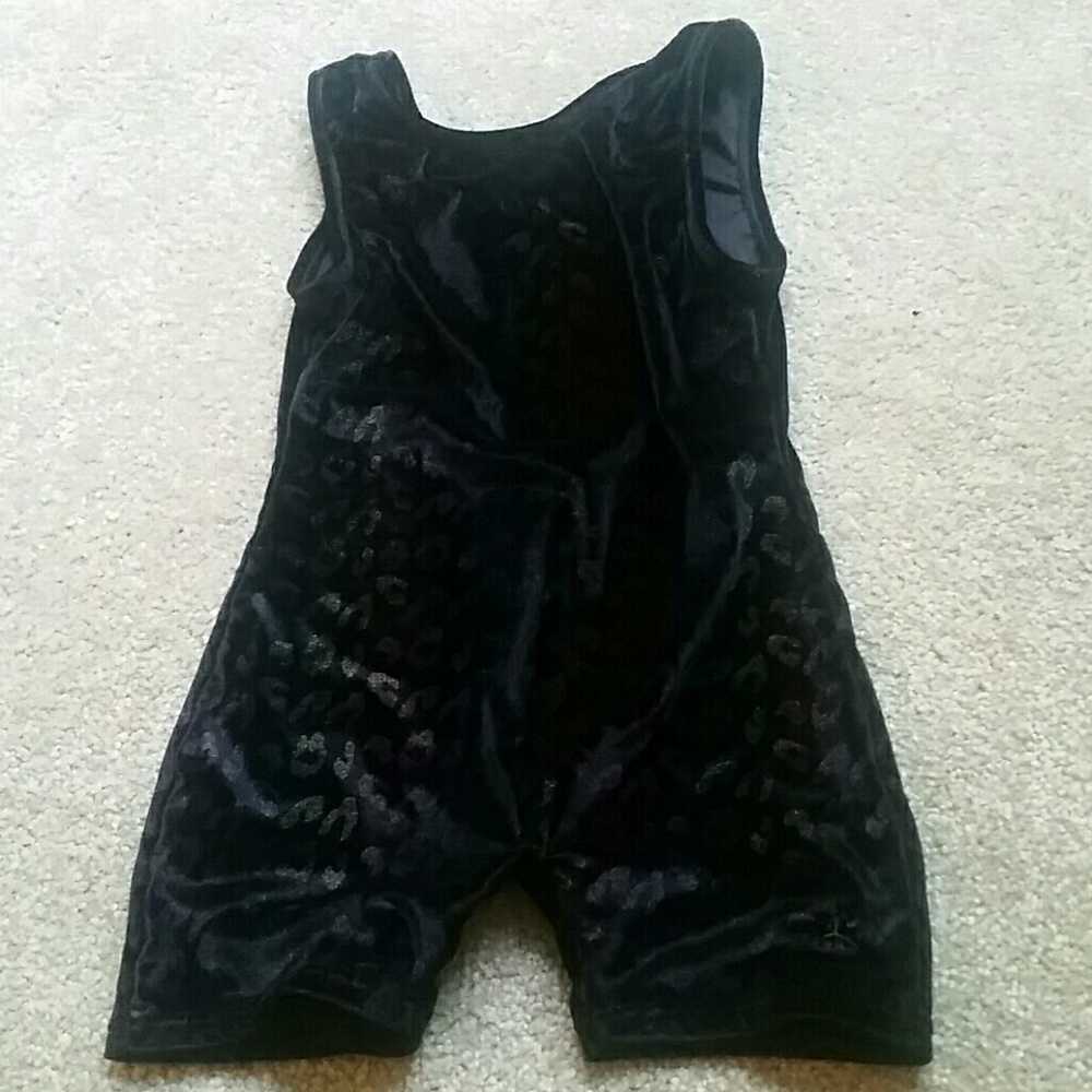 Danskin velour leotard