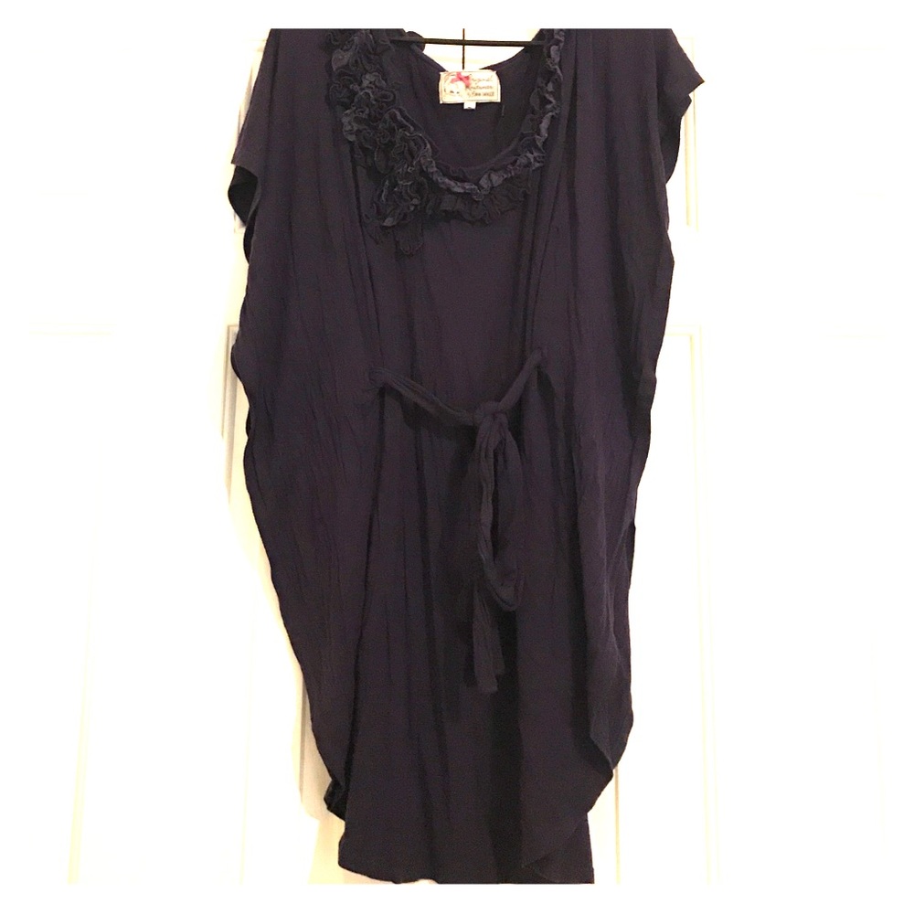 Purple Dress with ruffle