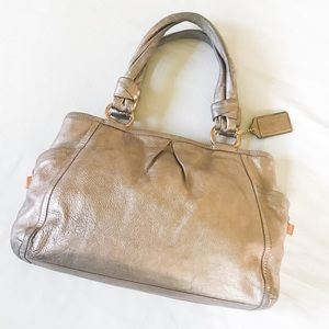 Coach Rose Gold Metallic Parker Bag