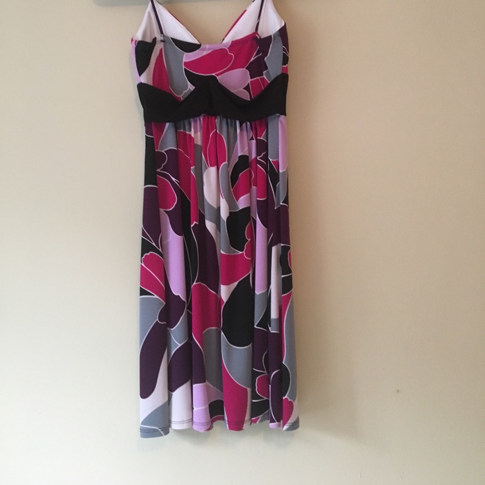 Multicolored Mod Retro Patterned Dress - image 4