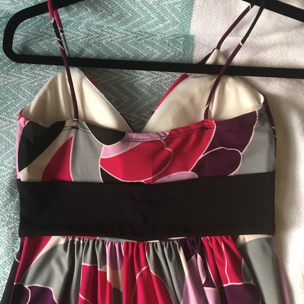 Multicolored Mod Retro Patterned Dress - image 5