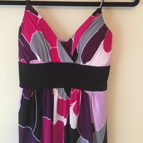 Multicolored mod retro patterned dress - Picture 2 of 6