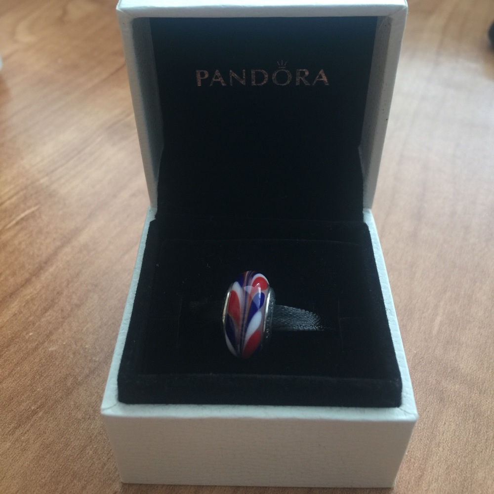Red, White, and Blue Pandora Charm