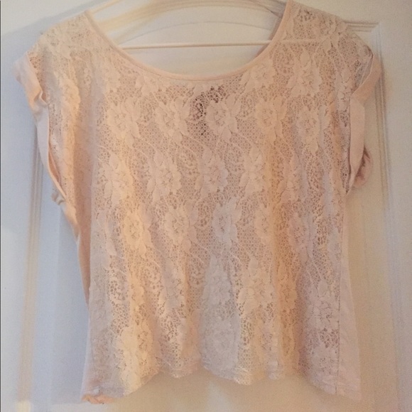 Cream Lace Top - Picture 1 of 2