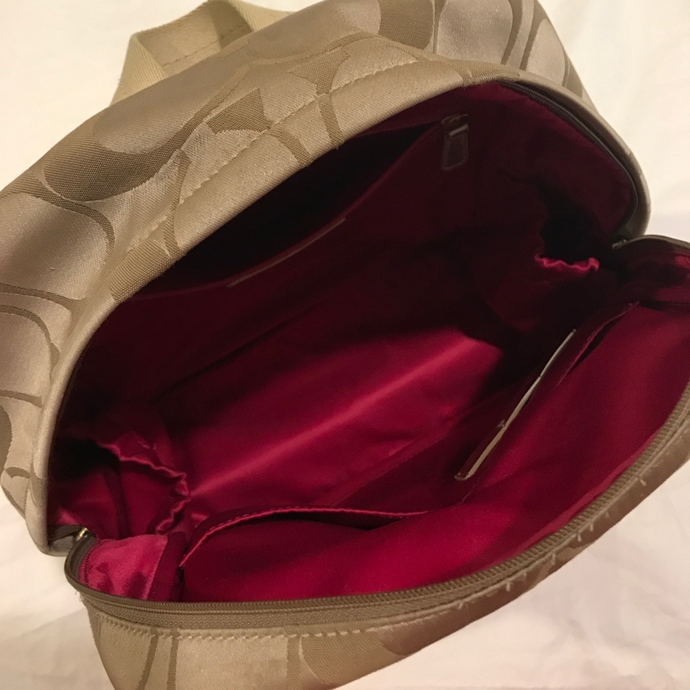 Coach backpack used