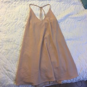 Blush shift dress