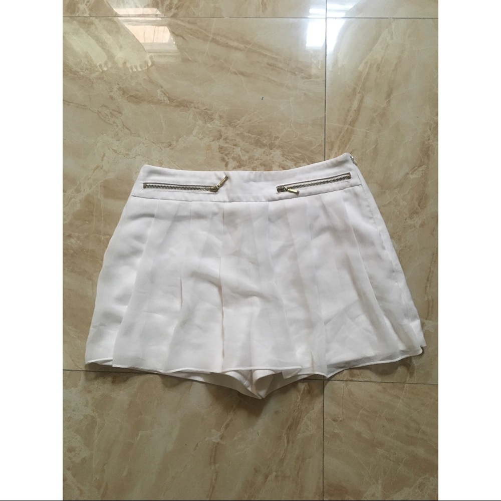 Zara Pleated Chiffon Skort