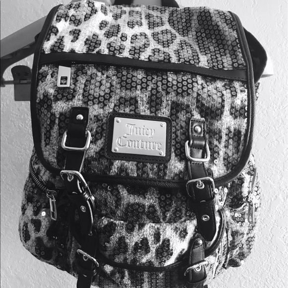 juicy couture leopard backpack