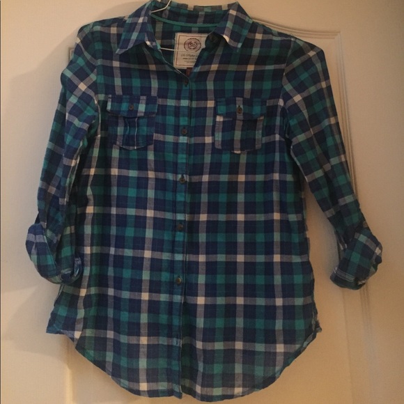 Blue and White Flannel - Picture 1 of 3